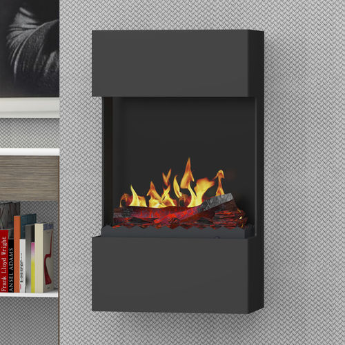 Электрический камин - BERGAMO FLIP LIGHT 740 - muenkel design - настенный / Односторонний / с открытой топкой