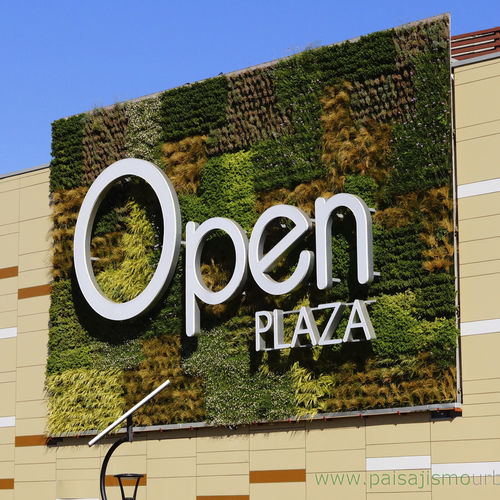 "зеленая стена" из живых растений - SHOPPING CENTER OF QUITO - Paisajismo Urbano - из модульных панелей / натуральная / для наружного применения