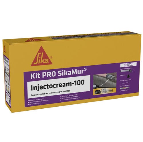 Обработка водоотталкивающими средствами для кирпичей - SikaMur® InjectoCream-100 - Sika France SAS - из камня / для каменной кладки / для защиты кирпичей