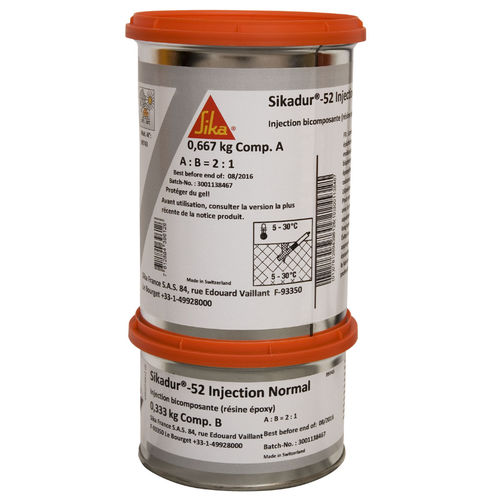 Устройство для впрыска полимера герметик - Sikadur®-52 - Sika France SAS - для трещин в стенах / для трещин