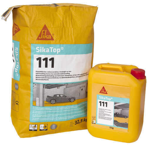 Строительный раствор самовыравнивающийся - SikaTop®-111 - Sika France SAS - непромокаемый / для бетона / для влажного помещения