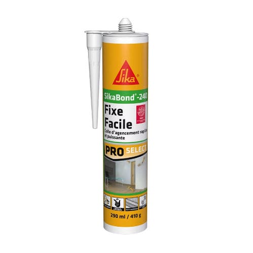 Упругая мастика - SikaBond®-240 - Sika France SAS - на основе полиуретана / для фиксации / для известкового раствора