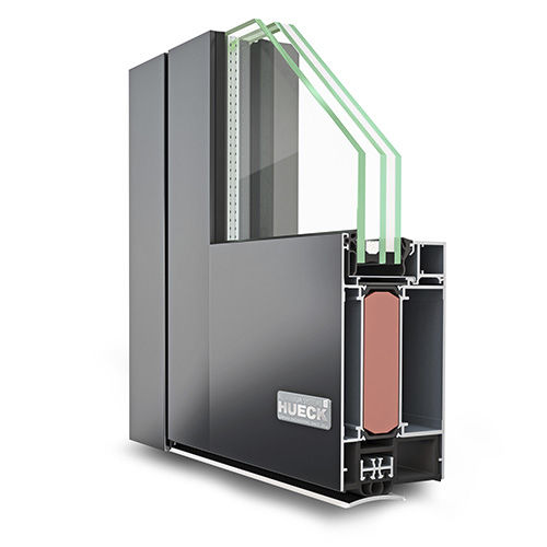 Дверной профиль из алюминия - LAVA 77-30-CE - Hueck System GmbH & Co. KG - с термоизоляцией / пламестойкий