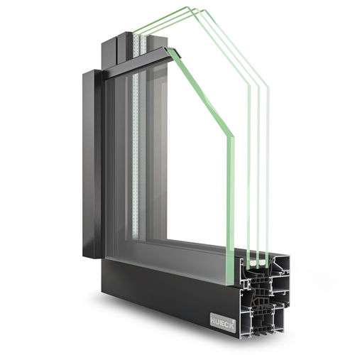 Оконный профиль из алюминия - LAMBDA FB 042 - Hueck System GmbH & Co. KG - с термоизоляцией