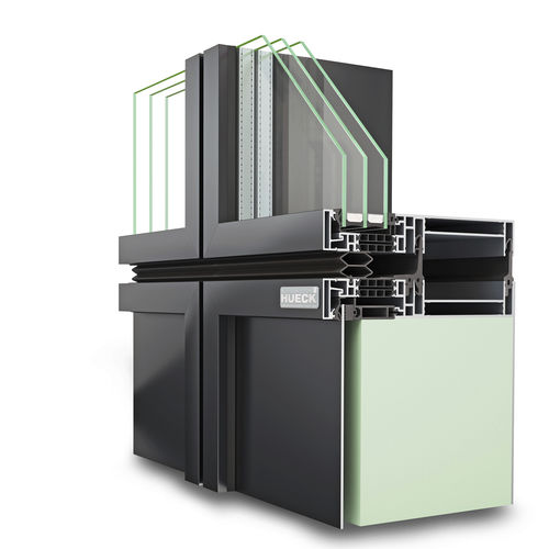 Фасад из стекла - TRIGON UNIT L - Hueck System GmbH & Co. KG - из алюминия