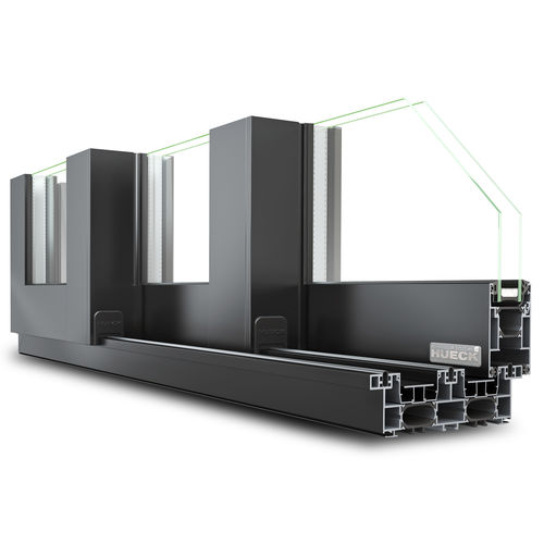 Дверная система скольжения - VOLATO SLS 075 - Hueck System GmbH & Co. KG - для стеклянной двери