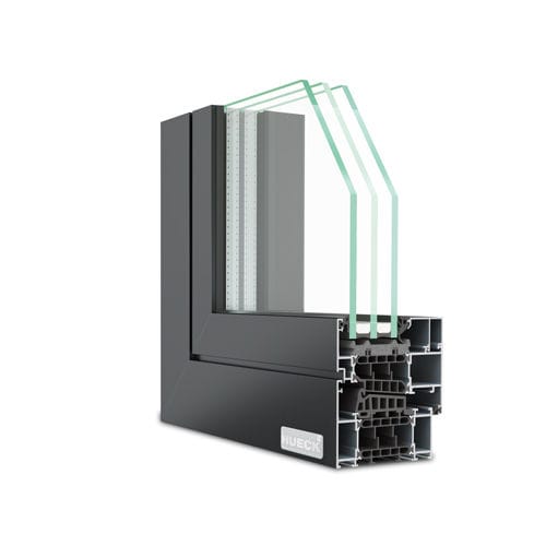 Оконный профиль из алюминия - LAMBDA WS 090 - Hueck System GmbH & Co. KG - акустический / с термоизоляцией / противовзломный