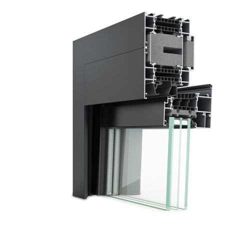 Оконный профиль из алюминия - LAMBDA WS 090 Silent Air  - Hueck System GmbH & Co. KG - акустический / с термоизоляцией