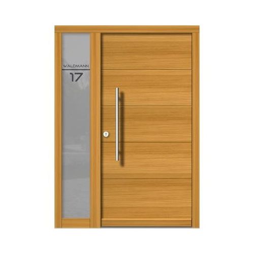Входная дверь - MODERN : H107+ST - M SORA - из дерева / створчатая / полузастекленная