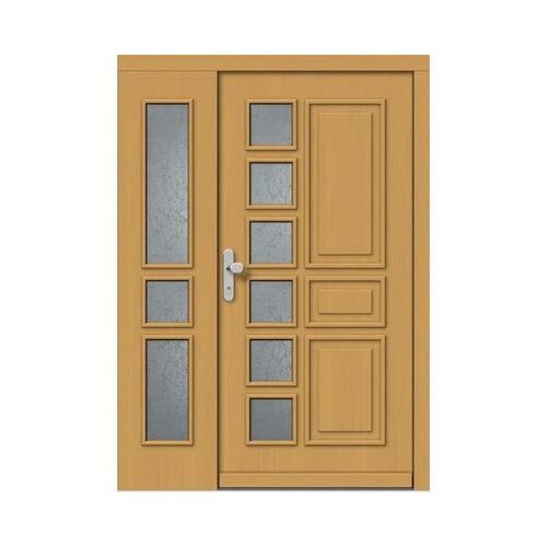 Входная дверь - CLASSIC : 535+ST - M SORA - из дерева / створчатая / полузастекленная