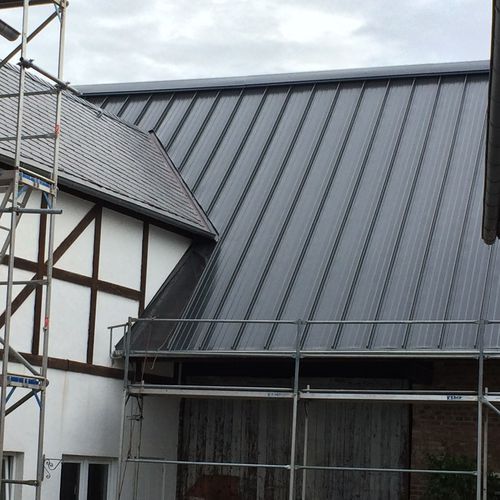 Покрытие из металла - RIB-ROOF EVOLUTION  - Zambelli GmbH & Co. KG - имитация шифера / со стоячим фальцем / ребристое