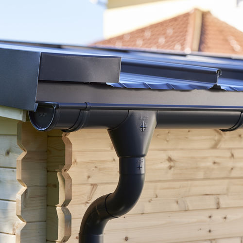 Спускной желоб из гальванизированной стали - MASTER SYSTEM - Zambelli GmbH & Co. KG - полукруглый