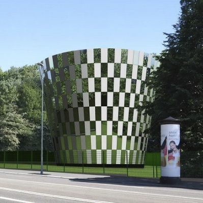 Панельная облицовка фасада - NEW WATER STORAGE, CHEMNITZ - Design Factory cmb - из металла / из стекла / отражающая