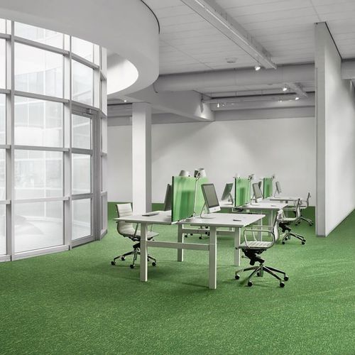 Ковровое покрытие из плит - GRAIN - DESSO OFFICE - тафтинговое / с вытяжным ворсом / синтетическое