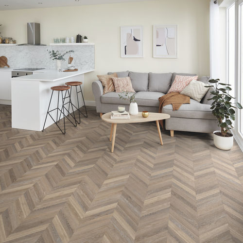 Виниловое напольное покрытие - ROSE WASHED OAK  - Designflooring - для интерьера / для гостиной / для сектора услуг