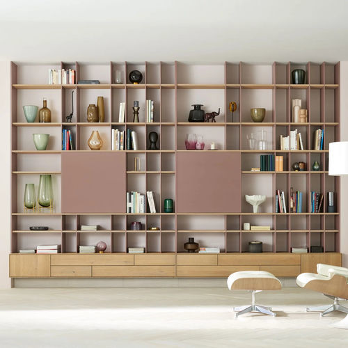 Модульный книжный шкаф - PURO   - ANREI - Reisinger GmbH - современный / из дуба / из орехового дерева