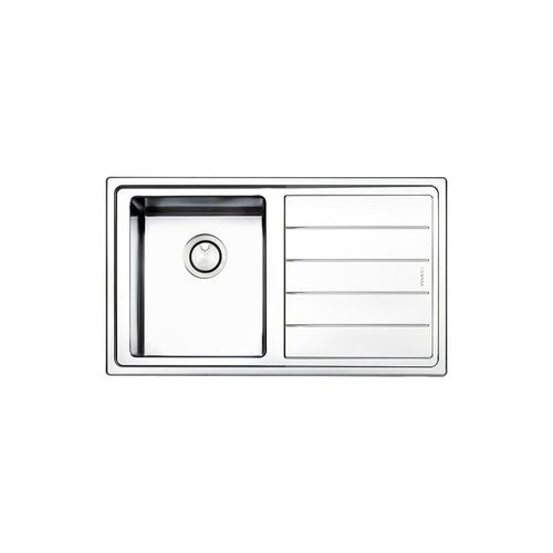 Кухонная раковина 1 чаша - LINEAR PLUS : LNP861I - Apell S.p.A. - с сушкой / из нержавеющей стали / встраиваемая сверху