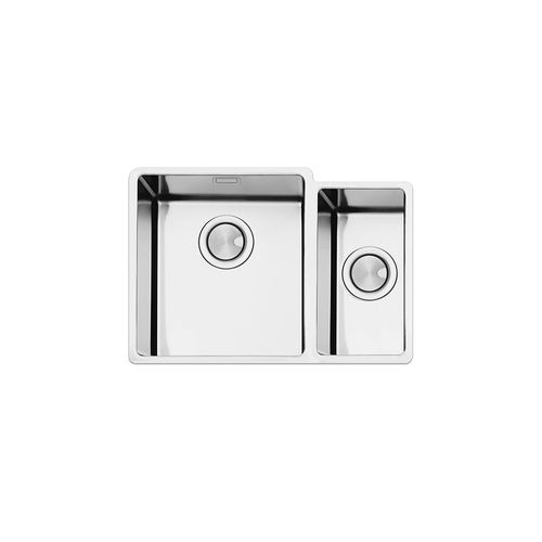 Кухонная раковина 2 чаши - FERRARA PLUS : FEM3418U - Apell S.p.A. - без сушки / из нержавеющей стали / встраиваемая снизу