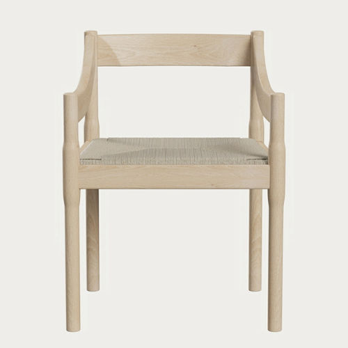 Современный cтул - CARIMATE™ - Fritz Hansen - для интерьера / из веревки / с основанием из бука