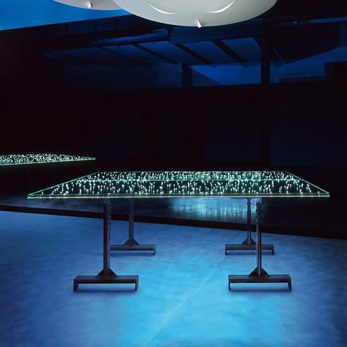 Современный стол - LED Table - INGO MAURER - из стекла / из металла / с основанием из металла