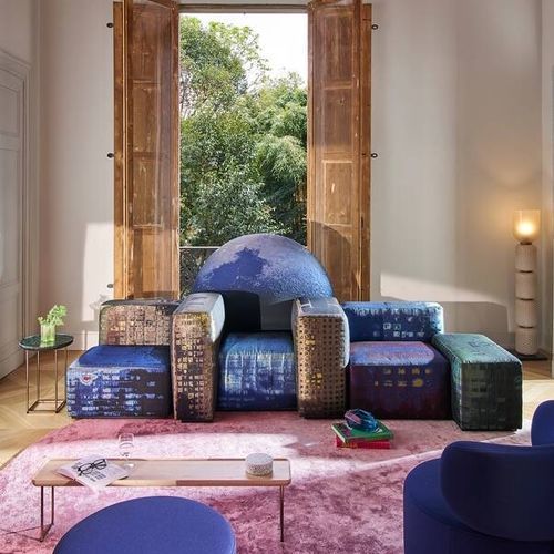 Модульный диван - NOTTURNO A NEW YORK - Cassina - современный / из ткани / со съемным покрытием