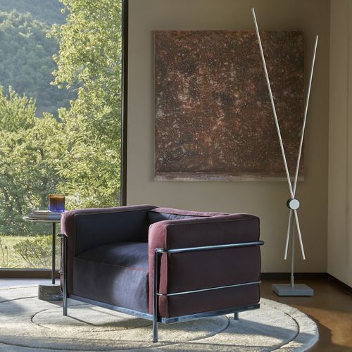 Современное кресло - LC3 KITON - Cassina - из ткани / из металла / со съемной подушкой