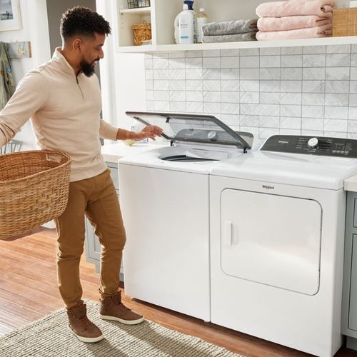Стиральная машина с загрузкой сверху - WTW6150PW - Whirlpool - для бытового использования / экоэтикетка Energy Star