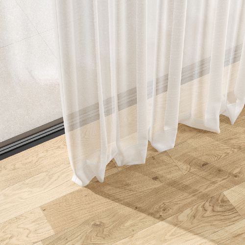 Однотонная гардинная занавеска - PERGAMON - Zimmer + Rohde GmbH - из льна / из хлопка / прозрачная