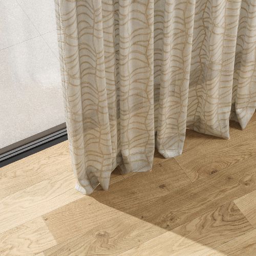 Гардинная занавеска с рисунком - NAZCA - Zimmer + Rohde GmbH - из льна / из полиамида / из акрила