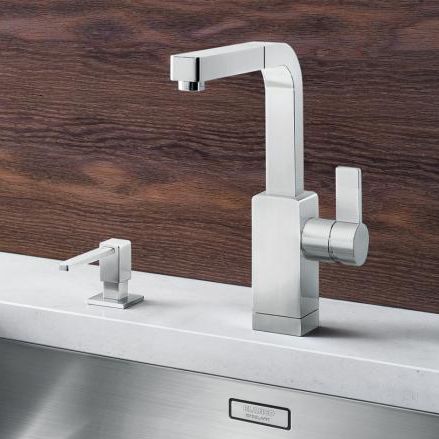 Настольный однорычажный смеситель - LEVOS-S - BLANCO GmbH + Co KG - из хромированного металла / из нержавеющей стали / для кухни