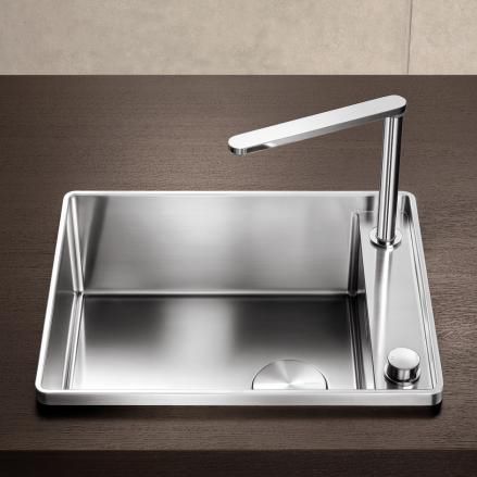 Кухонная раковина 1 чаша - ATTIKA 60/A - BLANCO GmbH + Co KG - без сушки / из нержавеющей стали / встраиваемая сверху
