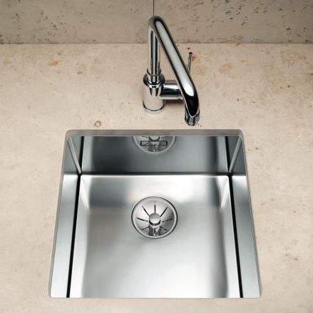 Кухонная раковина 1 чаша - CLARON 340-U - BLANCO GmbH + Co KG - без сушки / из нержавеющей стали / встраиваемая снизу