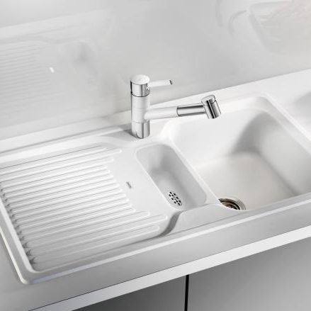 Кухонная раковина 1 чаша - CLASSIC 5 S - BLANCO GmbH + Co KG - с сушкой / из композита / встраиваемая сверху