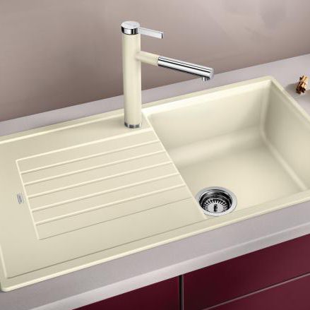 Кухонная раковина 1 чаша - ZIA 5 S - BLANCO GmbH + Co KG - с сушкой / из композита / встраиваемая сверху
