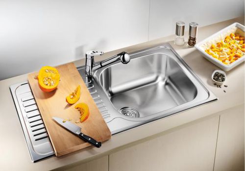 Кухонная раковина 1 чаша - TIPO XL 6 S - BLANCO GmbH + Co KG - с сушкой / из нержавеющей стали / встраиваемая сверху