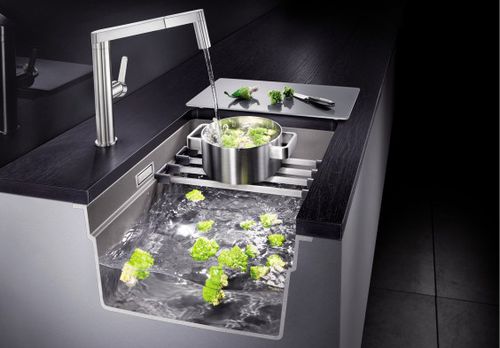 Кухонная раковина 1 чаша - ETAGON - BLANCO GmbH + Co KG - без сушки / из нержавеющей стали / встраиваемая снизу