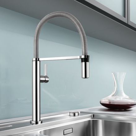 Настольный однорычажный смеситель - CULINA-S MINI - BLANCO GmbH + Co KG - из хромированного металла / для кухни / 1 отверстие