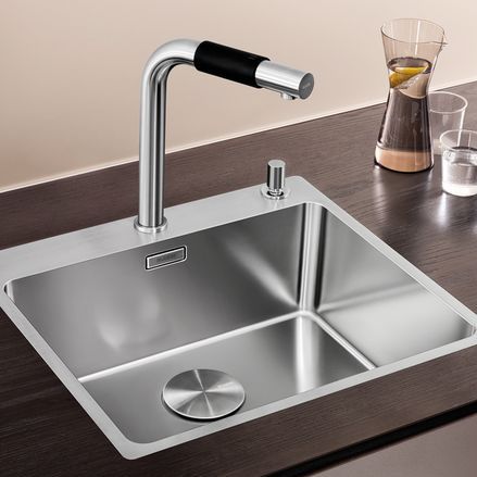 Кухонная раковина 1 чаша - ANDANO 500-IF/A - BLANCO GmbH + Co KG - без сушки / из нержавеющей стали / встраиваемая сверху