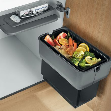 Мусорный контейнер для кухни - SINGOLO - BLANCO GmbH + Co KG - встраиваемый / из пластика / современный