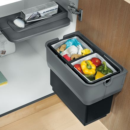 Мусорный контейнер для кухни - SINGOLO-S - BLANCO GmbH + Co KG - встраиваемый / из пластика / современный