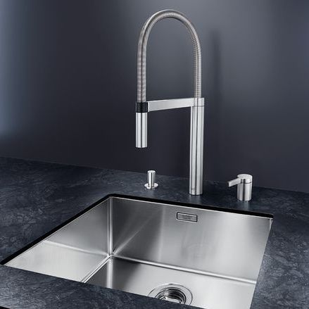 Настольный однорычажный смеситель - CULINA-S DUO - BLANCO GmbH + Co KG - из хромированного металла / для кухни / 2 отверстия