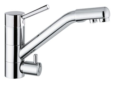 Настольный однорычажный смеситель - FILTRA FRESH  - BLANCO GmbH + Co KG - из хромированного металла / для кухни / 1 отверстие