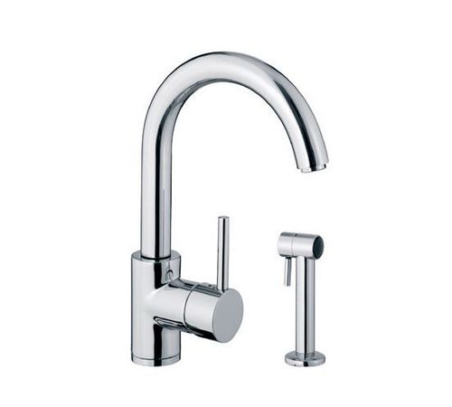 Настольный однорычажный смеситель - MENU RINSE BM2800 - BLANCO GmbH + Co KG - из хромированного металла / для кухни / 2 отверстия