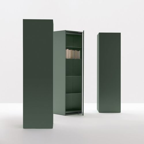 Модульный книжный шкаф - LESSLESS COLOR - UNIFOR - современный / для профессионального использования / из металла