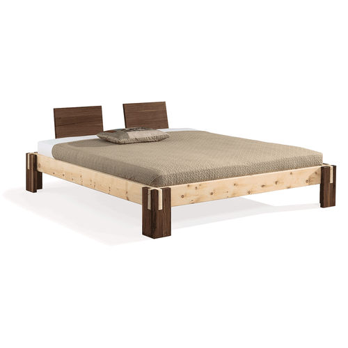 Двуспальная кровать - NUVEO MAXI - dormiente GmbH - современная / со встроенным прикроватным столиком / из бука