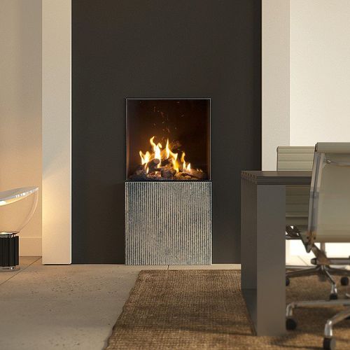 Газовый камин - KALFIRE GP60/59F - Kalfire Fireplaces - гибридный / встраиваемый / у стенки