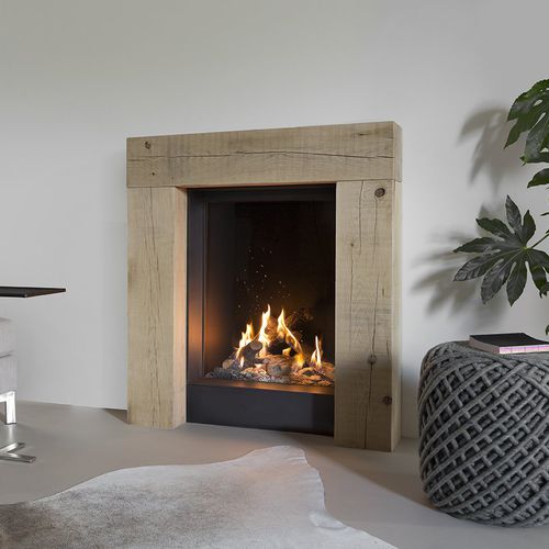 Газовый камин - KALFIRE GP60/79F - Kalfire Fireplaces - настенный / Односторонний / с закрытой топкой