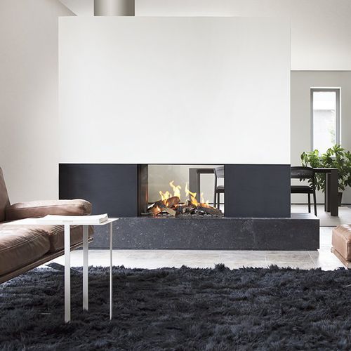Газовый камин - KALFIRE GP80/54T - Kalfire Fireplaces - встраиваемый / двусторонний / с закрытой топкой