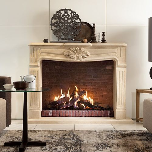 Камин на природном газе - KALFIRE GP105/79F - Kalfire Fireplaces - гибридный / встраиваемый / Односторонний