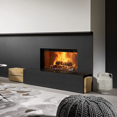 Дровяной камин - KALFIRE W85/40F - Kalfire Fireplaces - встраиваемый / у стенки / Односторонний